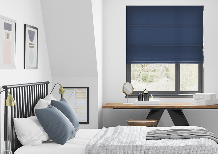 Knightsbridge, Navy - Twist&Fit Roman Blind - Image 3